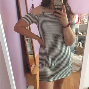 Cut-Out Shoulder Dress